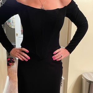 Velvet 2 piece cocktail dress